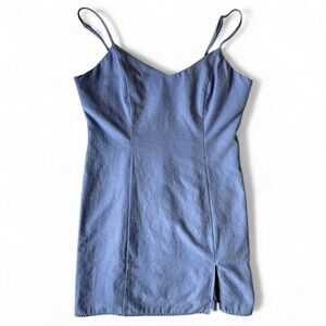 Forever 21 Periwinkle Slip Mini Dress Women’s Medium Adjustable Straps Cute Y2K